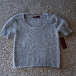 New Scarlett Light Blue Scoop Neck Sweater